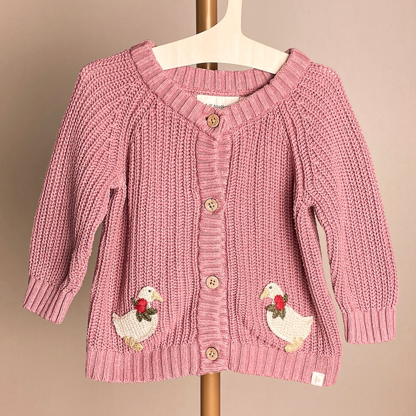 Lil Atelier Strickjacke Gänse