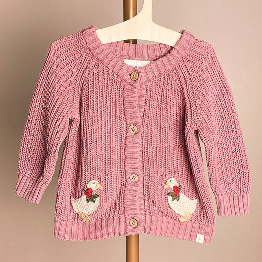 Lil Atelier Strickjacke Gänse